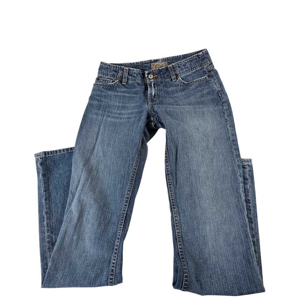 BKE Mindi Bootcut Jeans Womens 27x33.5 Blue Denim Mid Rise BKL904L Cotton